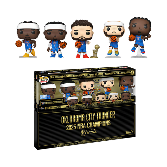 Pop! Oklahoma City Thunder 2025 NBA Champions 5-Pack