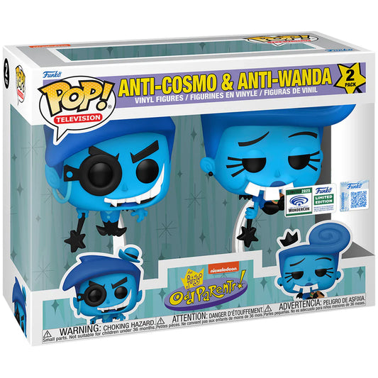 Fairly Odd Parents Anti-Cosmo & Anti-Wanda Wondercon 2025 Pop Vinyl (CON STICKER)